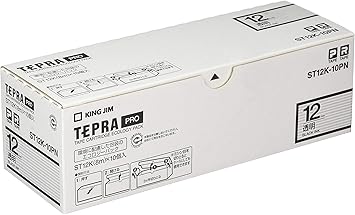 Amazon キングジム テプラpro テープカートリッジ エコパック10個入 12mm 透明 St12k 10pn テープ 文房具 オフィス用品