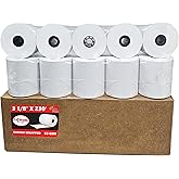 (10 Rolls) 3 1/8 x 230 Thermal Paper Receipt Rolls (55 GSM - 80mm x 70m) Fits All POS Cash Registers TM-T88III, TM-T88IV, TM-T88V, TSP100, CT-S300, CT-S2000, BPA Free from BuyRegisterRolls