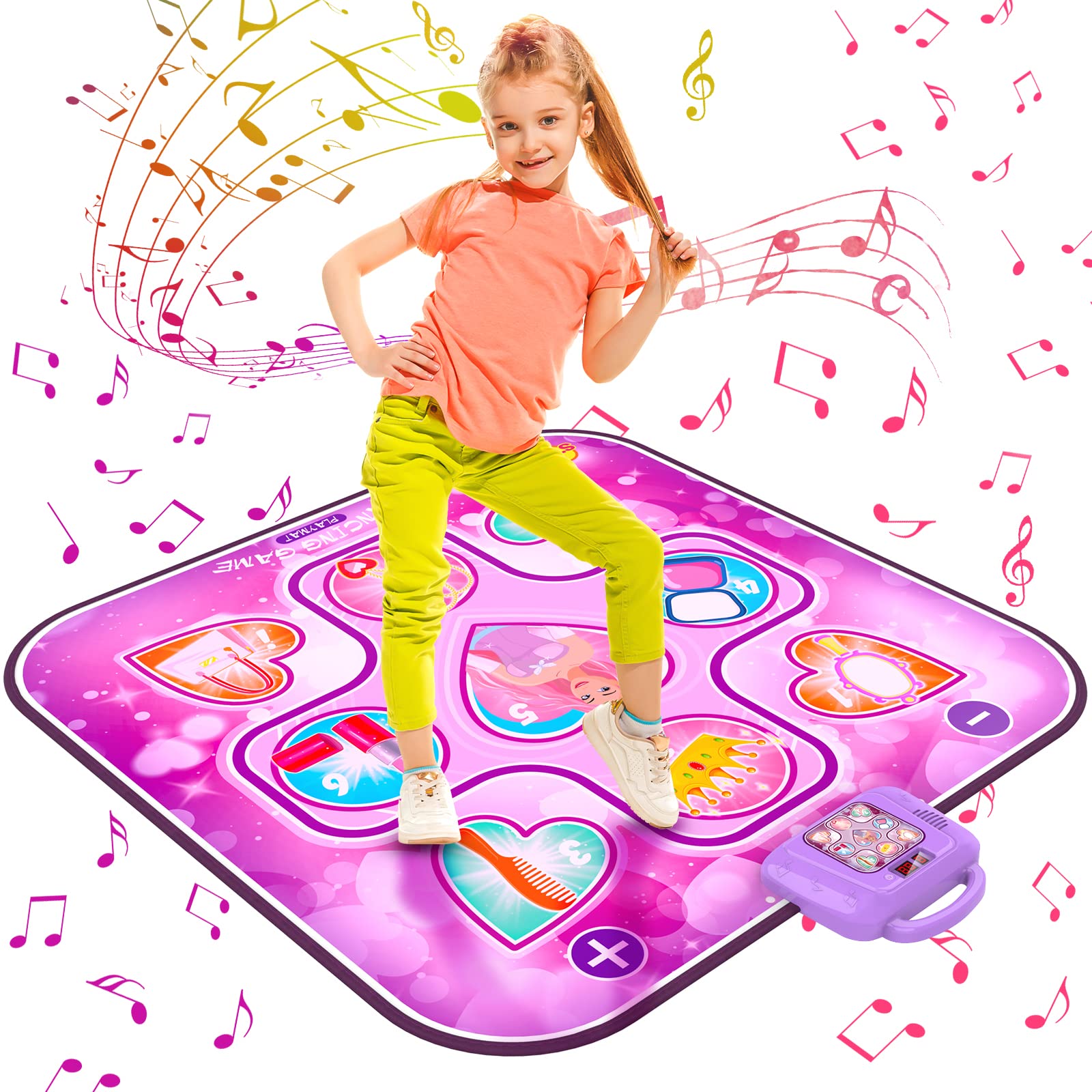 Dance Mat Toys for 3-12 Years Old Girls Birthday