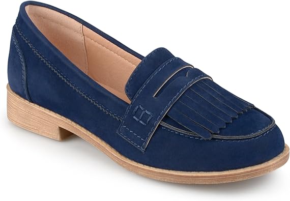 faux suede loafers