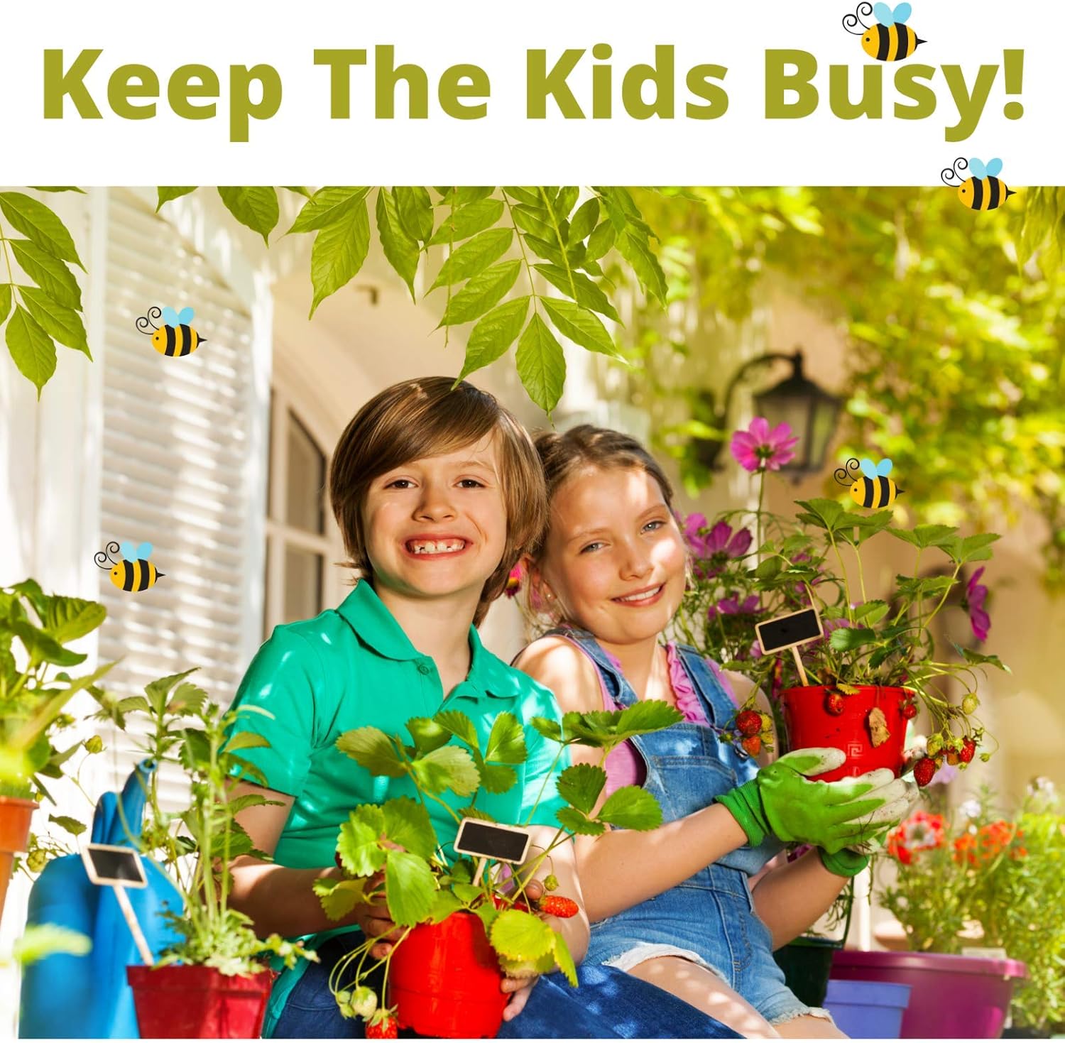 Kids Gardening Set, Grow Your own kit for Children Wildflower Seeds, Garden Set for Kids Seed Kits for Kids Kids Survival kit - Image 5