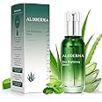 Aloderma Aloe Brightening Serum for Face Made with 65% Organic Aloe Vera + Niacinamide & Vitamin C for Bright, Luminous Skin - Natural Serum to Hydrate & Revitalize Dull, Tired Skin, 1.7oz