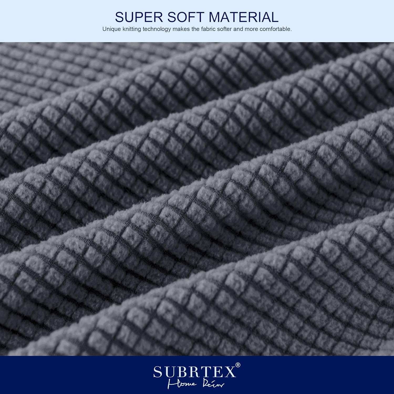 subrtex High Stretch Jacquard Loveseat Slipcover with 2 Separate Cushion Common Couch Sofa Cover Coat for 2-Seater Conventional Settee Spandex Washable Furniture Protector (Medium, Gray): Home & Kitchen