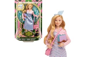 Mattel Universal Wicked Glinda Fashion Doll & Accessories with Styled Blonde Hair, Posability & Removable School Uniform Look