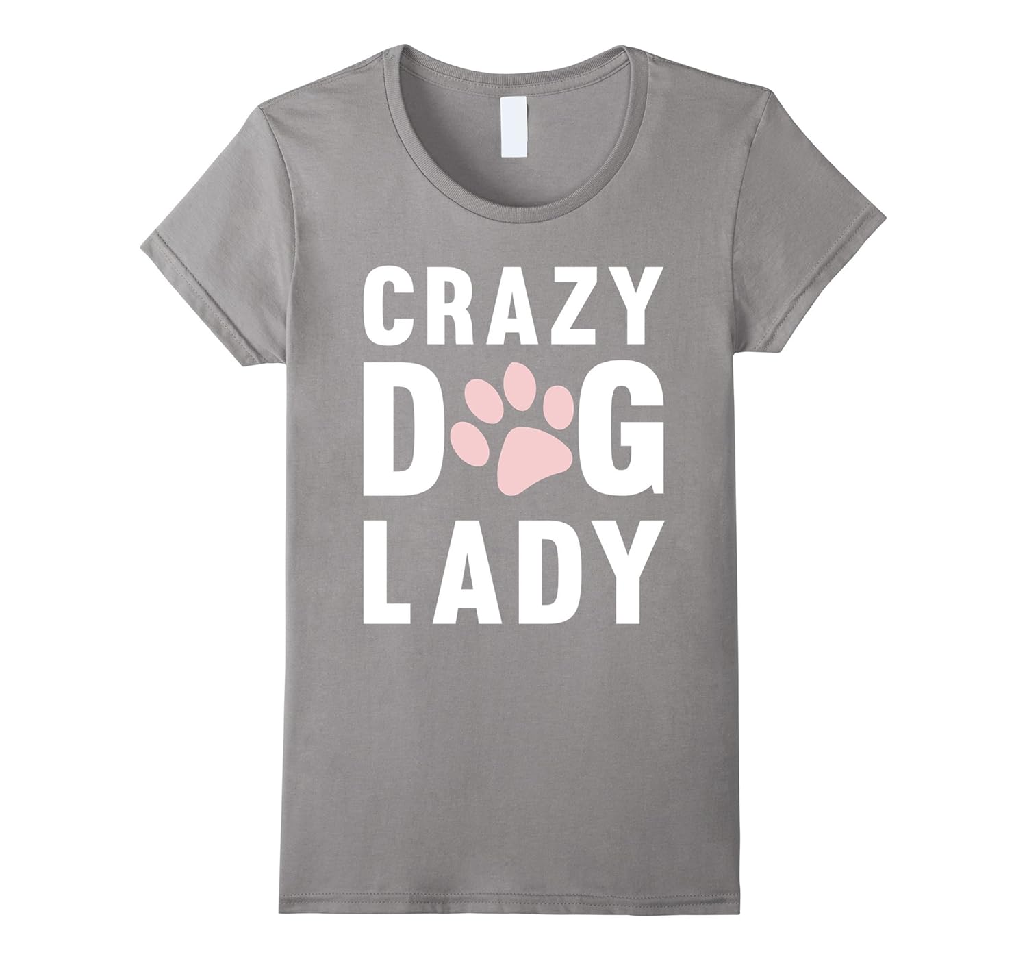 Womens Crazy Dog Lady Pet T-Shirt - Dog Lady Funny Pet Shirt-AZP