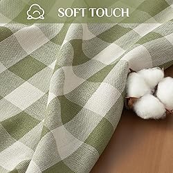 Softalker Checkered Tablecloth Square, Heavy Weight