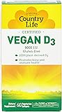 Country Life Vegan D3 Capsules, 60 Count