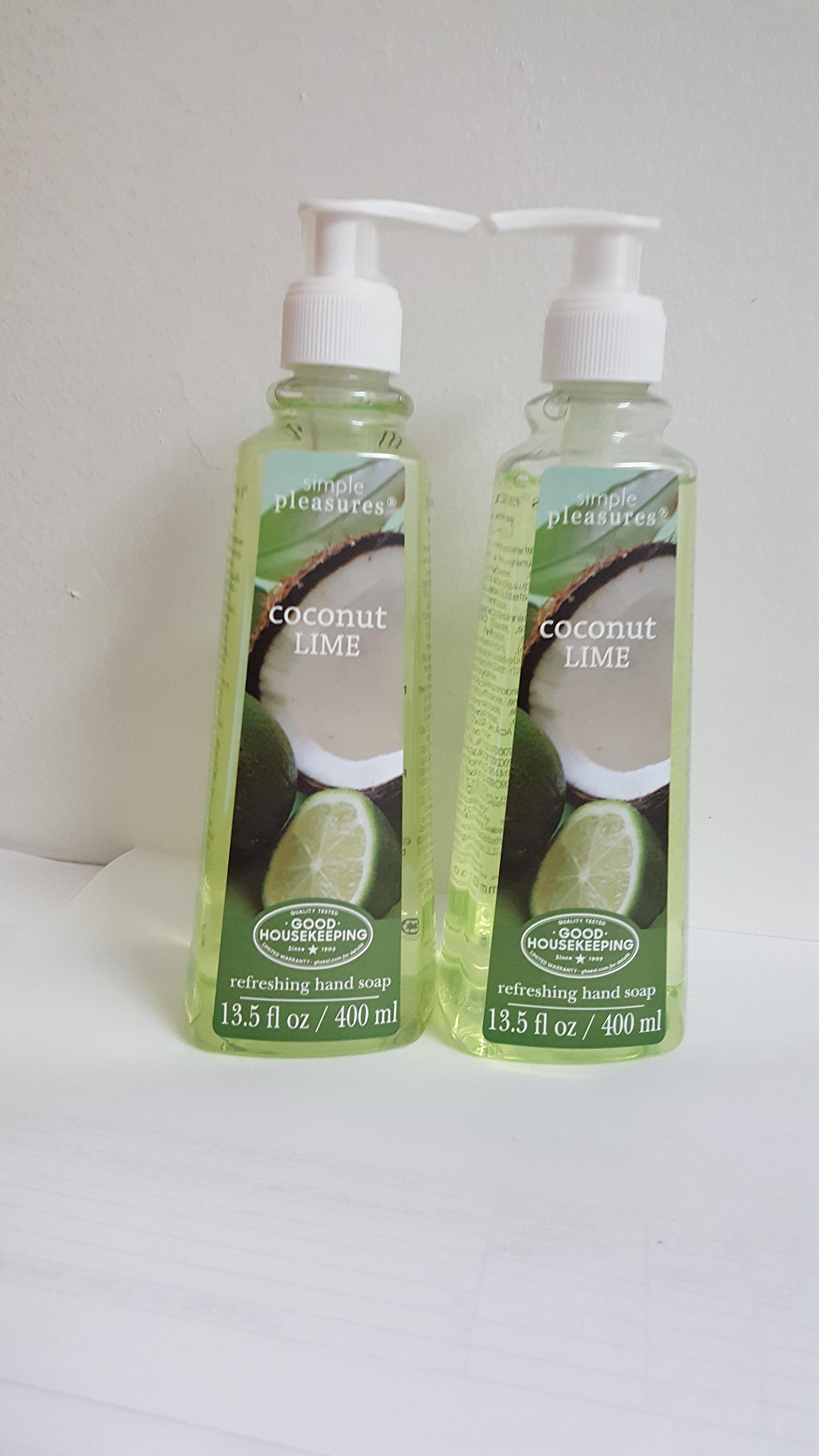 2 PK OF SIMPLE PLEASURES FRESH COTTON HAND SOAP 13.5 OZ