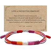 LAMIBEE LGBTQIA Pride, Bisexual, Pansexuality, Asexual, Lesbian, MLM Progress Flag Code Bracelet, Boho Style Rope Women Men Thread for Him Her, Pride Month