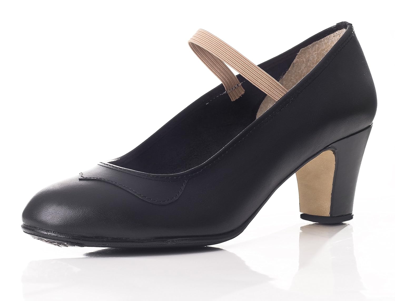 Happy Dance Zapato de flamenco amateur de piel con clavos