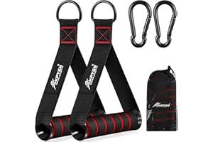 HPYGN Exercise Handle, Replacement Fitness Equipment for Pilates, Yoga, Strength Trainer, Pull Down Home Gym Red, Grey, Blue Working Out Handle