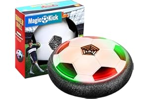 FREEZE2TRIM Magic Kick Hover Soccer Ball Indoor Kids Toys for Ages 8-13 - Light Up Soccer Ball with LED Lights & Air Cushion - Toys for Boys & Girls Ages 6-12, for 6, 7, 8, 9, 10 Year Old