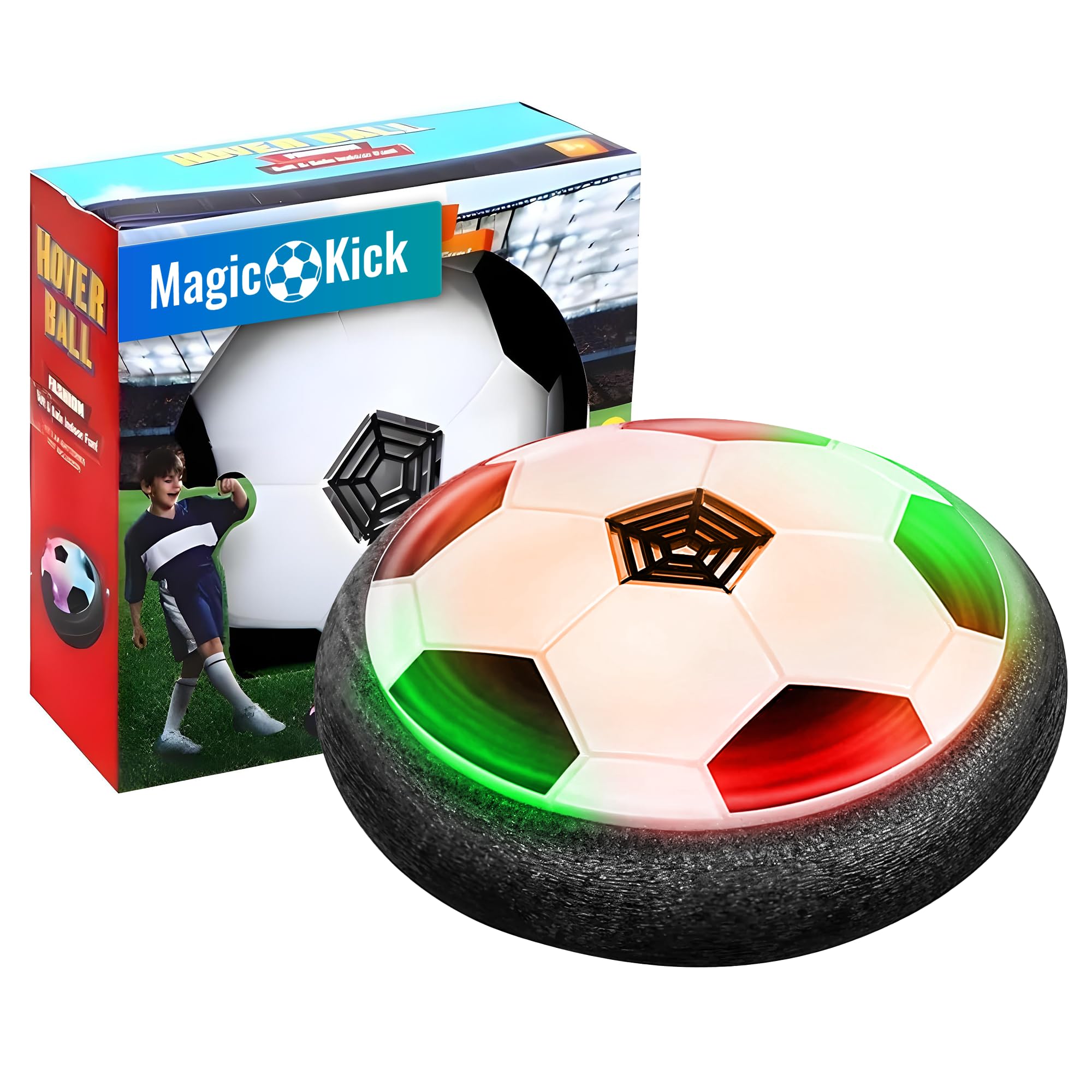 Photo 1 of FREEZE2TRIM Magic Kick Hover Soccer Ball Indoor Toy for Kids - Light Up Soccer Ball with LED Lights & Air Cushion - Toys for Boys & Girls Ages 4-12, for 4, 6, 8, 10 Year Old