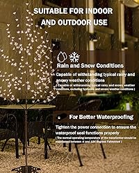 TYBEEU 6ft Lighted Cherry Blossom Tree with 240