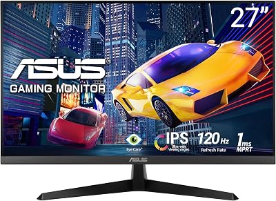 ASUS VY279HGR Eye Care Gaming Monitor 27" FHD IPS 120Hz OC 1ms MPRT