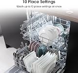 Hisense Slimline Dishwasher 10 Place White 30 Min Quick Wash Energy E view 4