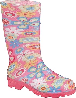 floral rain boots