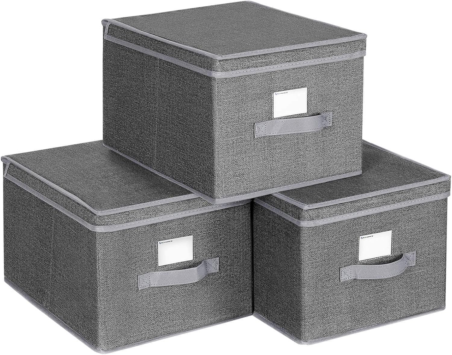 Set 3 Scatole Portaoggetti In Look Rattan 23, 21, 19 Cm - Organizzatore Per Casa - Foto 8