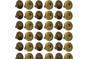20 Set Magnetic Button Clasp Snaps, 3/4“ Purse Magnetic Bag Fastener Clasp, Magnetic Button Replacement Kit for Sewing, Craft
