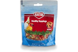 Kaytee Fiesta Healthy Toppings Papaya Bits for All Pet Birds, 2.5-Oz Bag