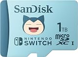 SanDisk 1TB Nintendo Switch Pokemon Snorlax microSD Card UHS-I, V30, A2