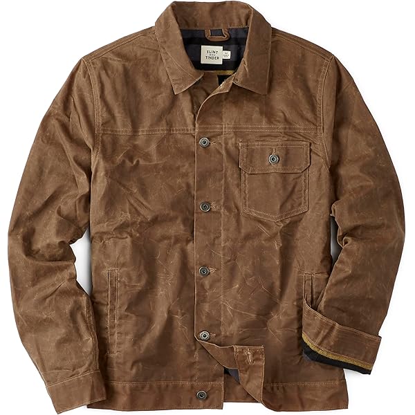 Huckberry Flint and Tinder Men's Quilted Waxed Shirt Jacket
