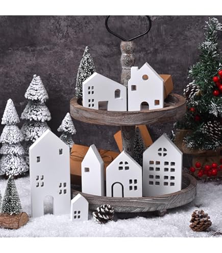 Aazon.co: LOSOUR Shelf Decor, 4 Pack Odern Farhouse Sall Decor