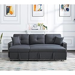 EMKK 84" L-Shape Convertible Sleeper Sectional