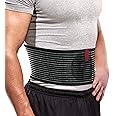 ORTONYX Premium Umbilical Hernia Belt for Men and Women / 6.25" Abdominal Binder With Hernia Support Pad - Navel Ventral Epigastric Incisional and Belly Button Hernias - Black OX5241-3XL Plus Size