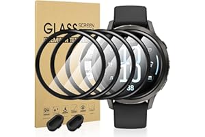 Suoman 5+2 Pack for Garmin Venu 4 41mm Screen Protector, 3D Full Coverage PMMA Curved Ultra Clear Protective Film(5)+Anti-dus