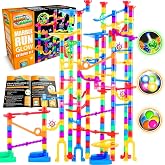 Marble Genius 300 pcs Glow Marble Race Track &amp; STEM Toy for Kids Ages 4+ | Build glowing marble races with 300 pieces that combine STEM learning, creative construction, and exciting nighttime play.