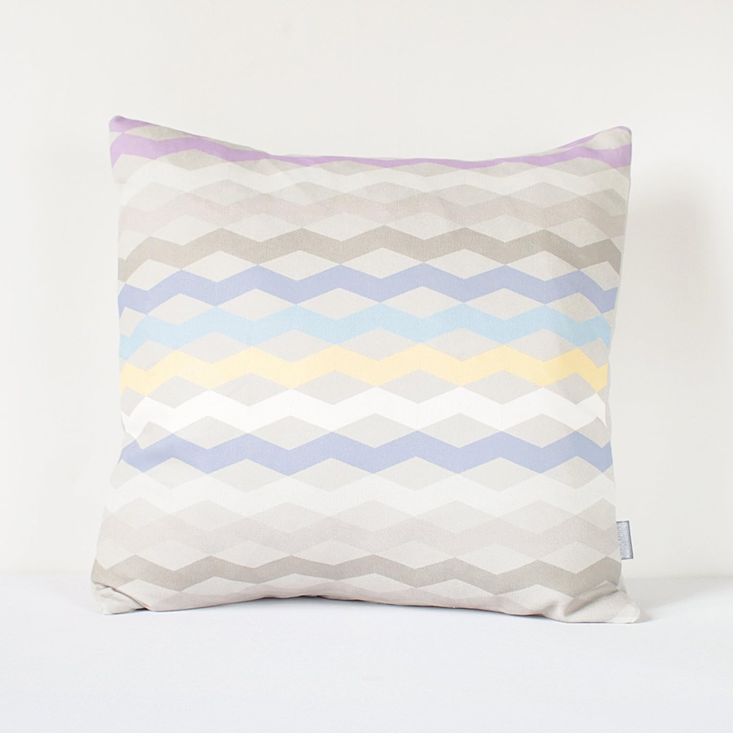 Amazon Com Geometric Pillow Cover In Gray Blue Purple Yellow