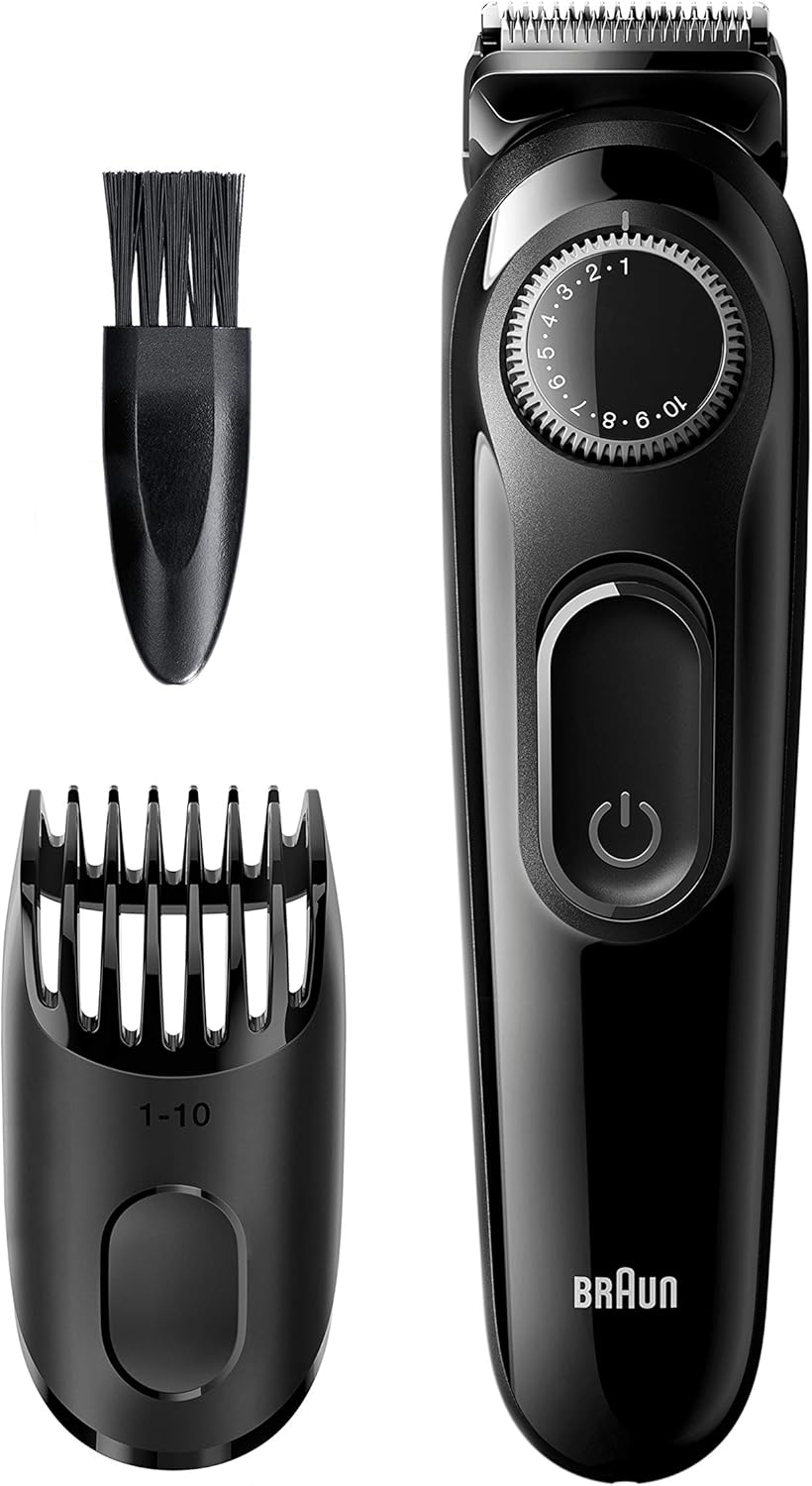 Braun BT3222 Barttrimmer und Haarschneider für Herren, 20 Längeneinstellungen, schwarz