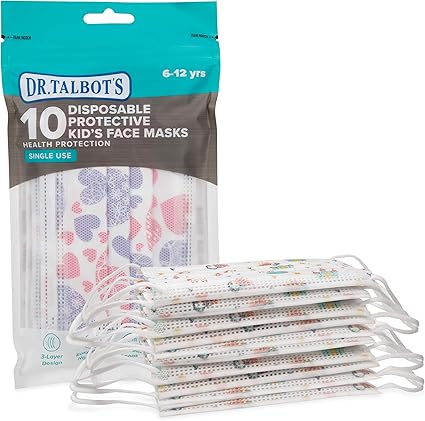 Download Amazon Com Dr Talbot S Disposable Kid S Face Mask For Personal Health By Nuby 10 Pack Girl 6 12 Years Prints May Vary Health Personal Care PSD Mockup Templates