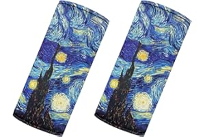DISNIMO Van Gogh Starry Night Personalized Luggage Handle Wrap Set Handle Wraps Grip Cover Identifiers for Travel Bag Luggage Suitcase Women Girls Cute Door Handle Protection Sleeve Cover,2 Pcs