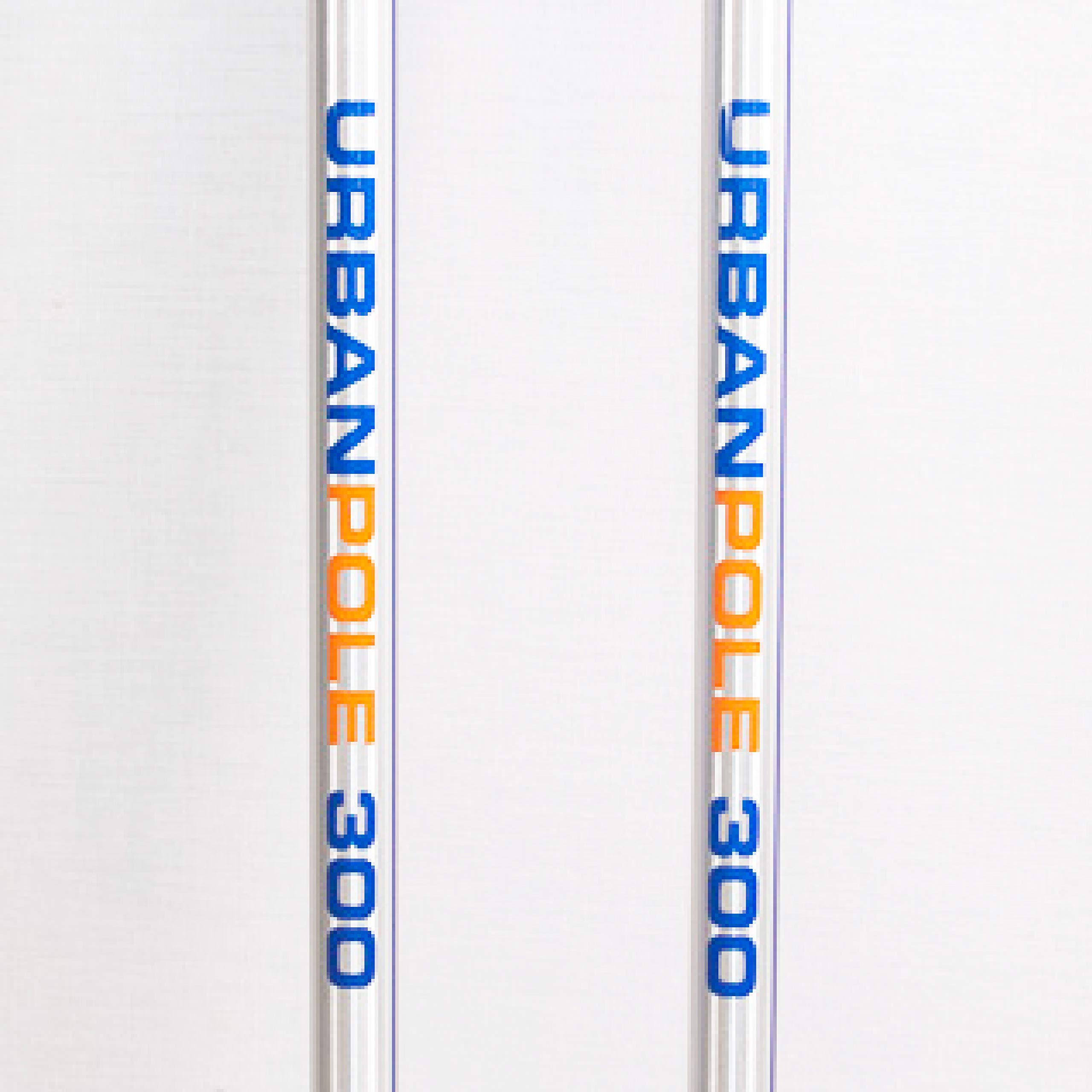 Urban Poling Urban Poles Series 300 – Fitness Edition, Blue & Silver, 1 Pair – for Users 4'2