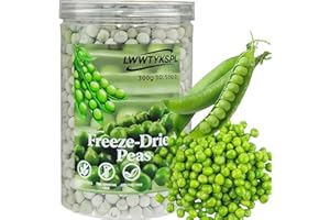 LWWTYKSPL Freeze Dried Peas, 300g 10.58oz Prepping Pantry Staple |Emergency Food Storage | Premium Freeze-Dried Fruits, Freeze-Dried Vegetables, Natural Snack (Pea)