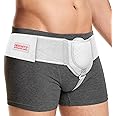 ORTONYX Inguinal Hernia Belt for Men and Women with Removable Compression Pad and Adjustable Waist Strap, Hernia Support Truss for Inguinal, Incisional Hernias, Left/Right Side - White L/XXL