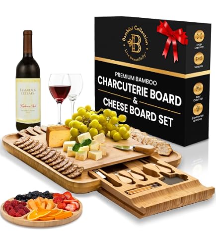 Grazerie Charcuterie Board Set - Rundes Akazienholz Produktbild-Vorschau 8