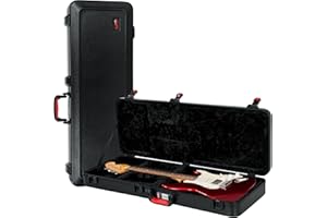 Gator Cases Molded Flight Case for Strat/Tele Style Electric Guitars with TSA Approved Locking Latch, (GTSA-GTRELEC)