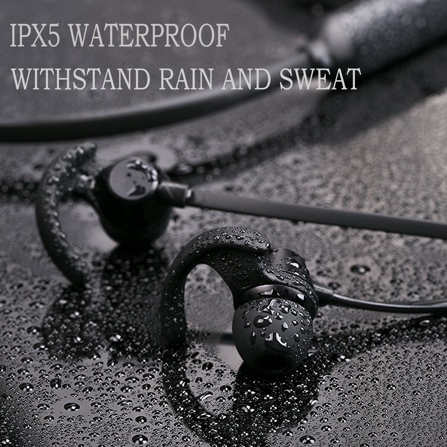 LJLB S39 Cordless Bluetooth Headphones In-Ear Neckband Headset with IPX5 Waterproof and Sweatproof Magnetic Earbuds for Running, The Best Sports Wireless Earphones w/Mic 10 Hours Playtime