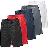 Ultra Performance 5 Pack Mens Shorts, Athletic Gym Shorts Workout Basketball Shorts for Men, SM - 5X