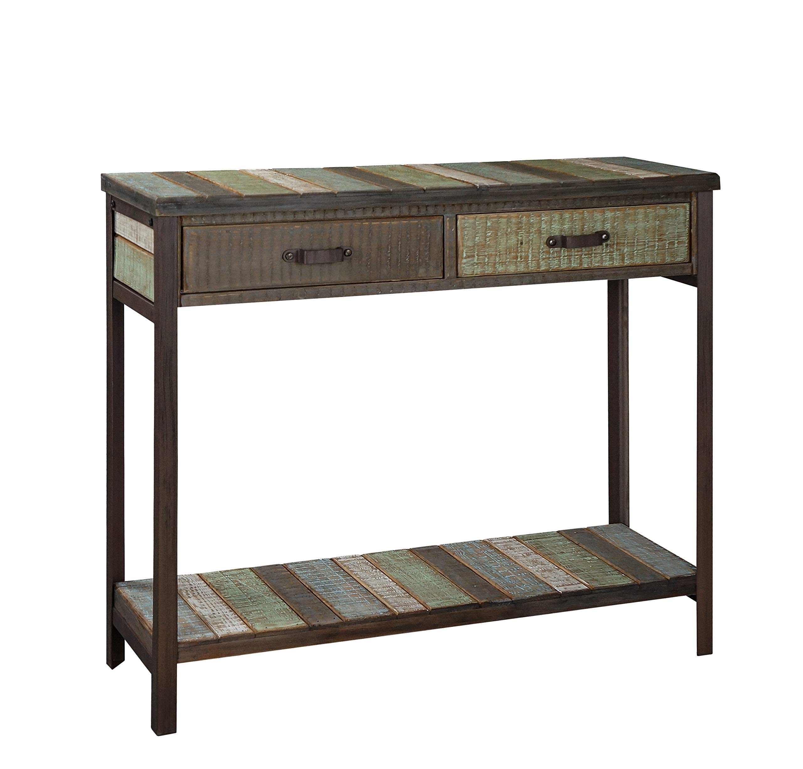 Buy RANDEFURN Console Table with Drawers, Solid Wood Sofa Table