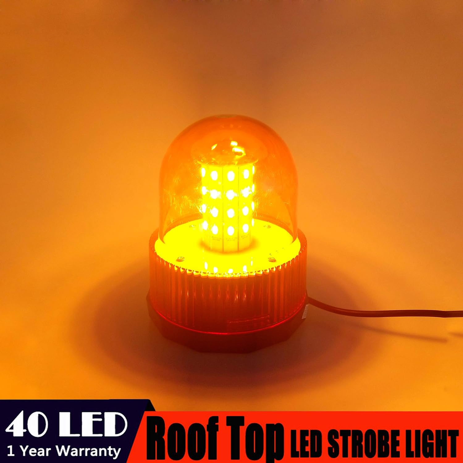 LED Amber Yellow Strobe Light, Emergency Light for Vehicles