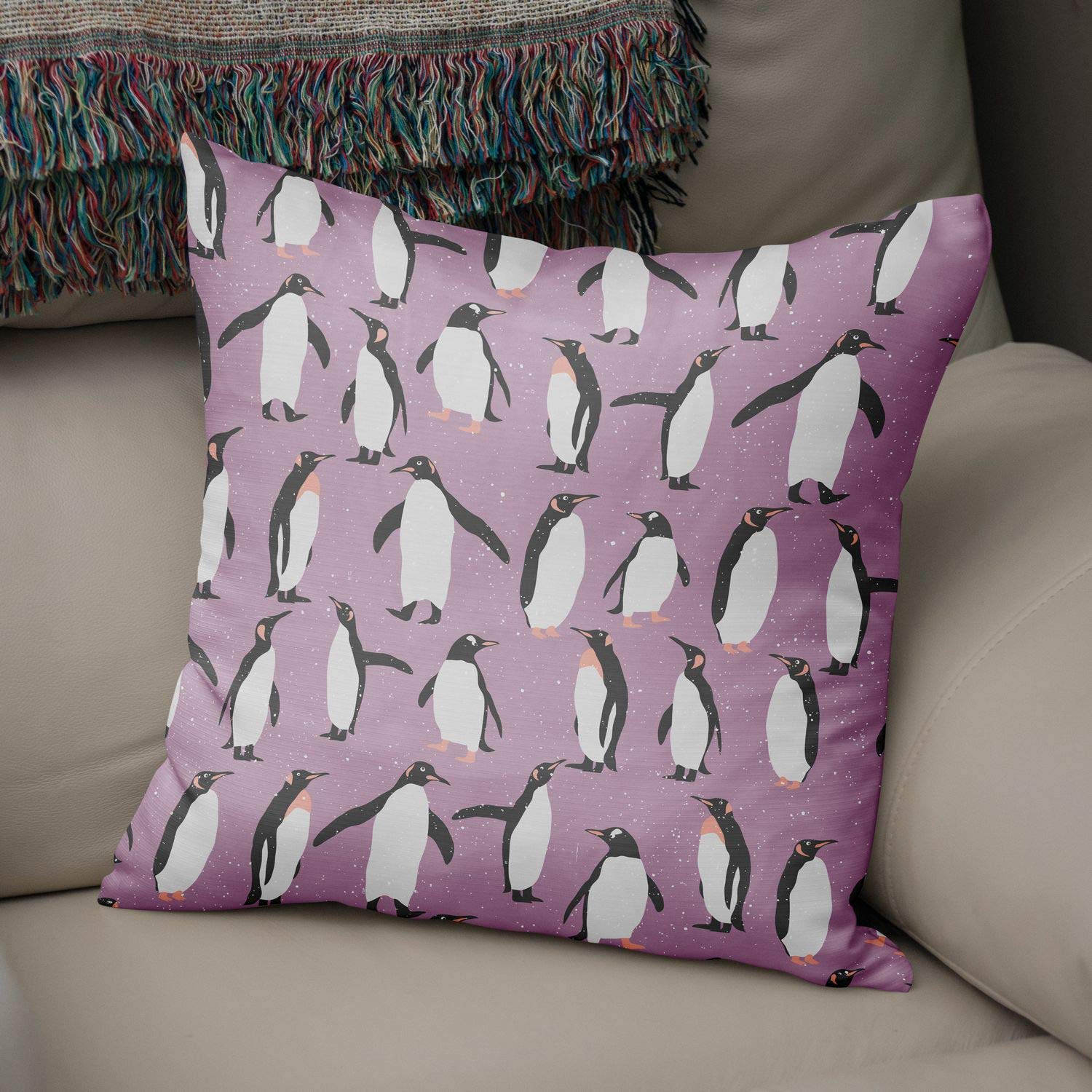 Bonamaison Decorative Cushion Cover Random Pattern, Throw Pillow Covers, Home Decorative Pillowcases for Livingroom, Sofa, Bedroom, Size:50x50 Cm - Designed and Manufactured in Turkey