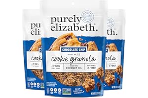 PURELY ELIZABETH. Purely Elizabeth Cookie Granola Chocolate Chip 11 OZ (3 Pack)