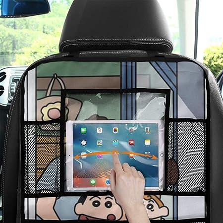 Amazon 車用シートバックポケット 車用収納ポケット クレヨンしんちゃん 多機能 防水防汚 後部座席収納 カップホルダー 水筒 Ipad収納ポケット 取り付け簡単 大容量 小物入れ 耐久性 2枚セット かわいい おしゃれ ポケット ケース カバー 車 バイク