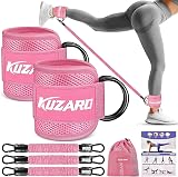 KUZARO Resistance Bands Set with Ankle Straps for Glutes and Legs