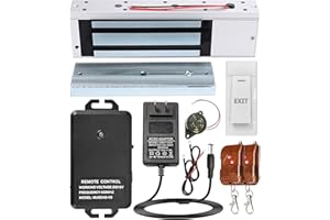 NCLTHS Access Control System with Remote Control – 1200lbs Magnetic Door Lock Kit, 12V Fail Safe NC Mode, Secure & Easy DIY Installation for Smart Home Entry, Works with Wooden & Metal Doors