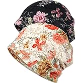 WULIQIUQIU Womens Chemo Beanie Hat Cancer Cap Stretch Slouchy Turban Headwear